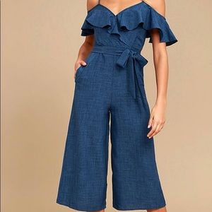Lulu’s Off the Shoulder Jumpsuit
